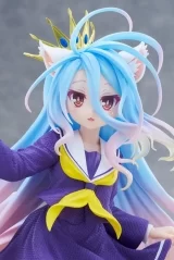 Оригинальная аниме фигурка «No Game No Life Coreful Figure Shiro Cat Ear School Uniform Ver.»