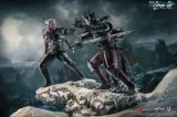 Оригинальная  фигурка «PureArts Studio - The Witcher 3: Wild Hunt Geralt vs Eredin 1/6 Scale Diorama»