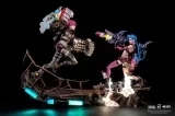 Оригинальная аниме фигурка «PureArts Studio - LEAGUE OF LEGENDS JINX & VI 16 SCALE STATUE BUNDLE»