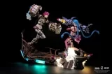 Оригинальная аниме фигурка «PureArts Studio - LEAGUE OF LEGENDS JINX & VI 16 SCALE STATUE BUNDLE»