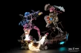 Оригинальная аниме фигурка «PureArts Studio - LEAGUE OF LEGENDS JINX & VI 16 SCALE STATUE BUNDLE»