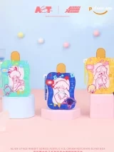 Игрушка-сюрприз с коллекционной фигуркой &laquo;Alien Stage Rabbit Series Acrylic Ice Cream Keychain Blind Box&raquo;