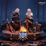 Оригінальна sci-fi фігурка &laquo;The Witcher: Geralt and Ciri Fireside Premium Statue&raquo;
