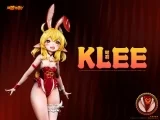Оригинальная аниме фигурка «Ba Ji Studio - Genshin Impact Tasty Bunny Series NO.2 Klee»