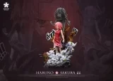 Оригинальная аниме фигурка «SAKURA Studio - Naruto Light Statue Resonance Series 12th Series Haruno Sakura 13th Series Inuzuka Kiba»
