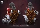 Оригинальная аниме фигурка «SAKURA Studio - Naruto Light Statue Resonance Series 12th Series Haruno Sakura 13th Series Inuzuka Kiba»