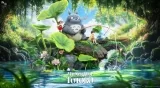 Оригинальная аниме фигурка «Wu Yu Studio - My Neighbor Totoro Memories Series 01 Totoro by the Lotus Pond»