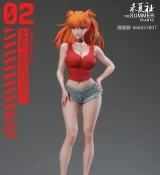 Оригинальная аниме фигурка «THE SUMMER PLANTS Studio - Neon Genesis Evangelion Summer Girlfriend Series Campus Belle Asuka»