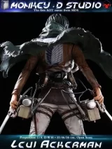 Оригинальная аниме фигурка «Monkey.D Studio - Attack On Titan Captain Levi»