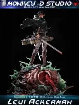 Оригинальная аниме фигурка «Monkey.D Studio - Attack On Titan Captain Levi»