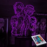 Акриловый 3D светильник-ночник «Дазай и Чуя "Великий из Бродячих Псов"» tape 1