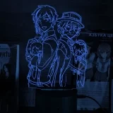 Акриловый 3D светильник-ночник «Дазай и Чуя "Великий из Бродячих Псов"» tape 1