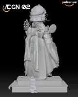 Оригинальная аниме фигурка &laquo;1/7 Scale Saigyouji Yuyuko-Touhou Project-ACGN 02 Studio&raquo;