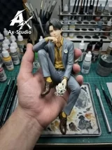 Оригинальная аниме фигурка «AAxAX Studio - Levi Ackerman Statue»