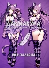 Дакимакура (подушка для объятий)  150 см «Чеширская кошка, Monster Girls Encyclopeia» модель 2
