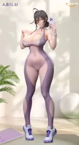 Оригінальна аніме фігурка &laquo;ABILU - Dress Up Time Jingxiang Yoga Wear Ver. X Bikini Ver. 1/4 Scale Figure&raquo;