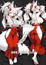 Дакимакура (подушка для объятий)  150 см «Фурри Волчица Злата» модель 1