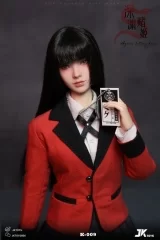 Шарнирная кукла «JKTOYS - Kakegurui 1/6 Abyssal Betting Belle Yumeko Movable Eye Hair Implant Head»