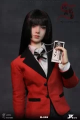 Шарнирная кукла «JKTOYS - Kakegurui 1/6 Abyssal Betting Belle Yumeko Movable Eye Hair Implant Head»