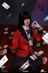 Шарнирная кукла «JKTOYS - Kakegurui 1/6 Abyssal Betting Belle Yumeko Movable Eye Hair Implant Head»