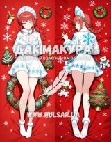 Дакимакура (подушка для объятий)  150 см «Макима Новый Год Снегурочка» модель 2
