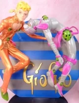 Оригинальная аниме фигурка «Ichiban Kuji Jojo no Kimyou na Bouken Daigobu Ougon no Kaze: Giorno Giovanna and Gold Experience»