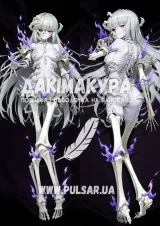 Дакімакура (подушка для обіймів) 150 см &laquo;Skeleton Girl | Monster Girl Encyclopedia (MGE)&raquo; модель 1