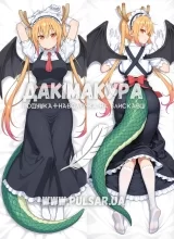 Дакімакура (подушка для обіймів) 150 см &laquo;Тору | Дракон покоївка кобаяші&raquo; модель 3