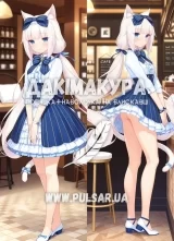 Дакімакура (подушка для обіймів) 150 см «Ваніла - Некопара [Vanilla - Nekopara]» модель 6