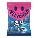 «Жувальний мармелад Jellycious зі смаком полуниці та апельсина Lotte, 70 г»
