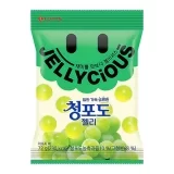 «Жевательный мармелад Jellycious со вкусом зеленого винограда Lotte, 72 г»