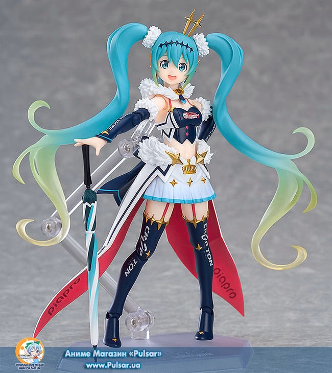 Оригінальна аніме фігурка figma - Hatsune Miku GT Project: Racing Miku 2018 ver, фото 3