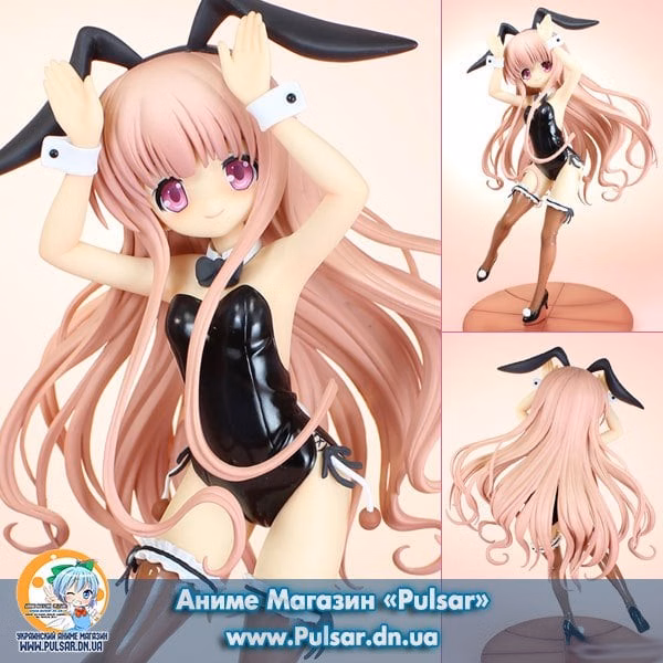 Оригінальна аніме фігурка RO-KYU-BU! SS - Hinata Hakamada -Black Usagi-san ver.- 1/7 Complete figure, фото 4
