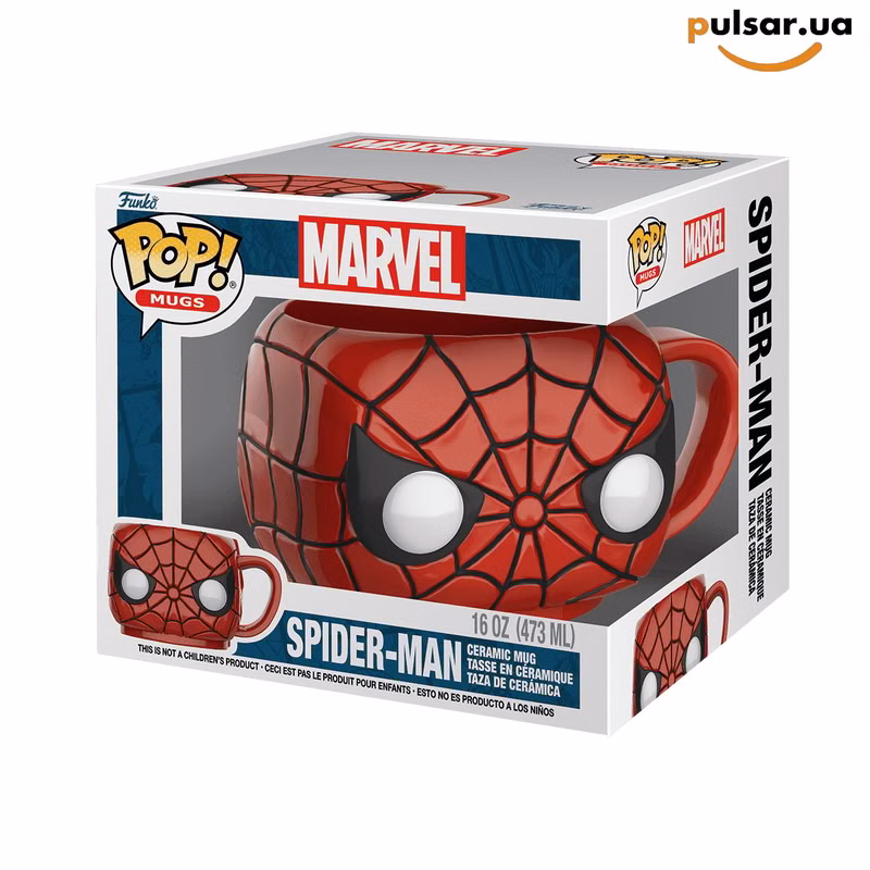 Фірмова скульптурна чашка «Spider-Man Ceramic Mug», фото 2
