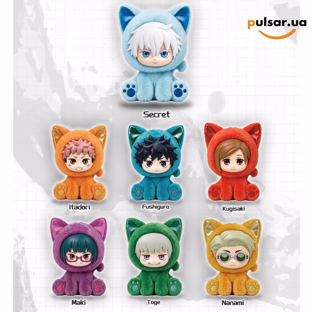 Іграшка-сюрприз із колекційною фігуркою «TOPTOY EAKI Jujutsu Kaisen Season Sitting Cat Party 3 Series Blind Box», фото 2