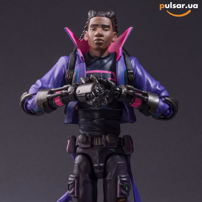Оригінальна sci-fi фігурка «Spider-Man: Across the Spider-Verse SV Action Miles G. Morales Posable Figure», фото 8