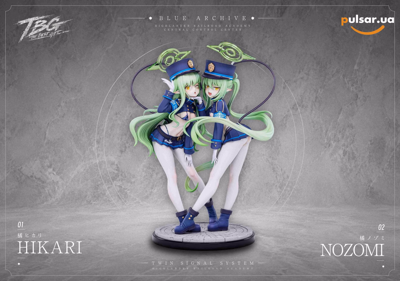 Оригінальна аніме фігурка  «TBG Studio - Tachibana Hikari X Tachibana Nozomi Blue Archive», фото 2