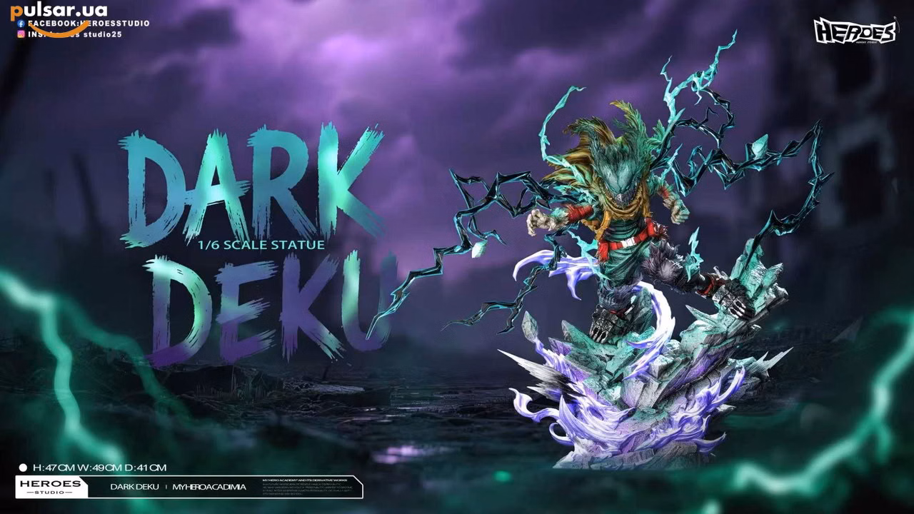Оригінальна аніме фігурка  «1/6 Scale Dark Deku 2.0-My Hero Academia-Heroes Studio», фото 5