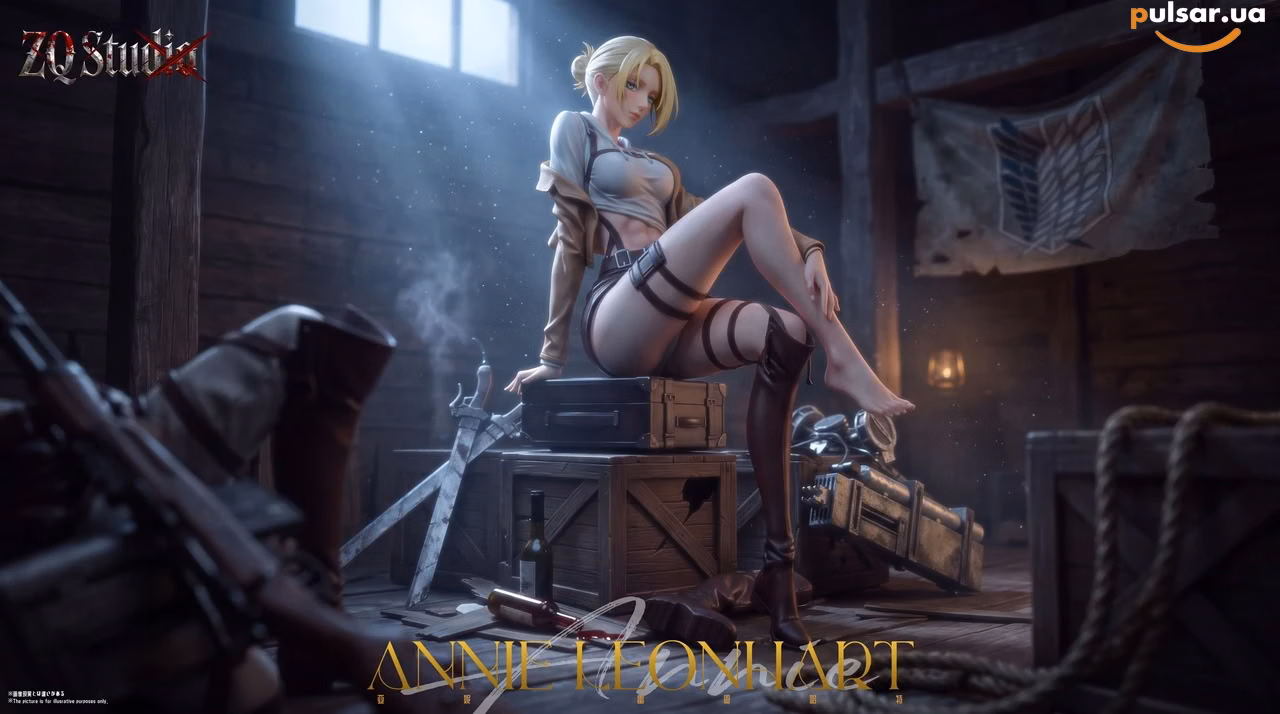 Оригінальна аніме фігурка «1/6 Scale Annie Leonhart-Attack on Titan-QZ Studio», фото 2