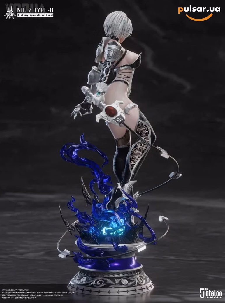 Оригінальна аніме фігурка  «Dtalon Production Studio – NieR:Automata 2B 1/4 Statue with LED», фото 16