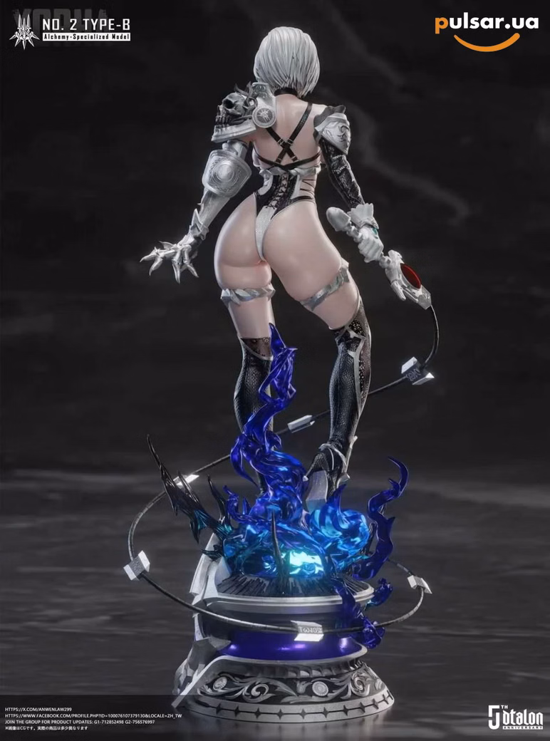 Оригінальна аніме фігурка  «Dtalon Production Studio – NieR:Automata 2B 1/4 Statue with LED», фото 15