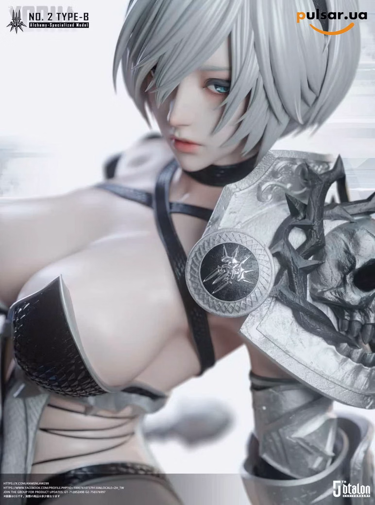 Оригінальна аніме фігурка  «Dtalon Production Studio – NieR:Automata 2B 1/4 Statue with LED», фото 8