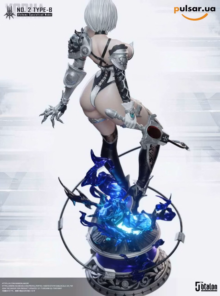 Оригінальна аніме фігурка  «Dtalon Production Studio – NieR:Automata 2B 1/4 Statue with LED», фото 9