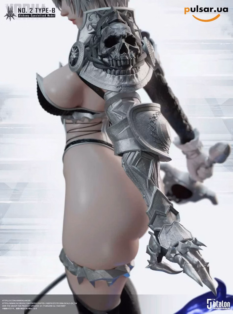 Оригінальна аніме фігурка  «Dtalon Production Studio – NieR:Automata 2B 1/4 Statue with LED», фото 11