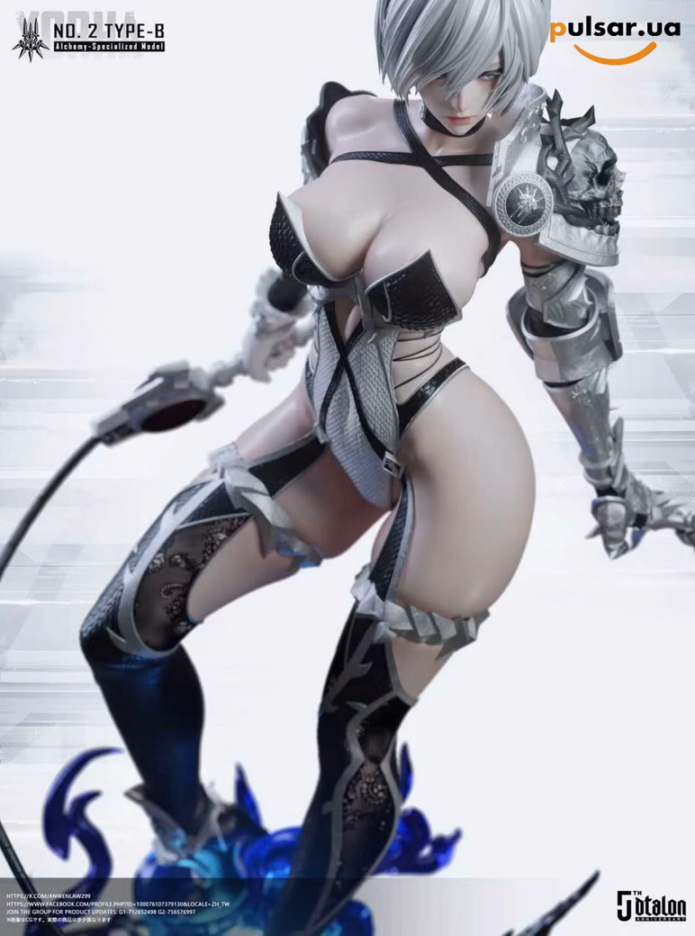 Оригінальна аніме фігурка  «Dtalon Production Studio – NieR:Automata 2B 1/4 Statue with LED», фото 13