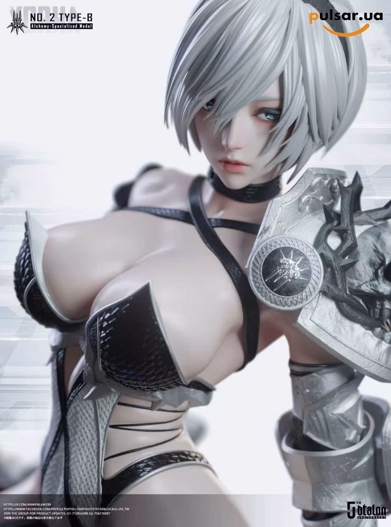 Оригінальна аніме фігурка  «Dtalon Production Studio – NieR:Automata 2B 1/4 Statue with LED», фото 3