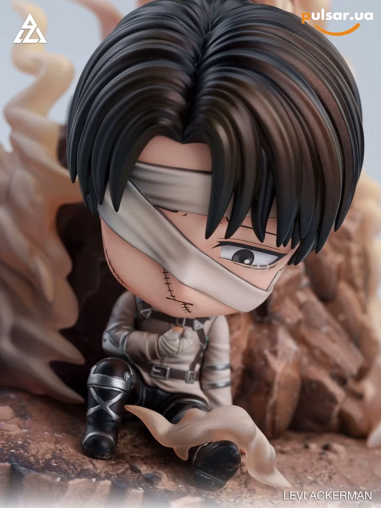 Оригинальная аниме фигурка «AZ Studio - Chibi Figure Levi Ackerman Farewell Ver Attack On Titan», фото 2