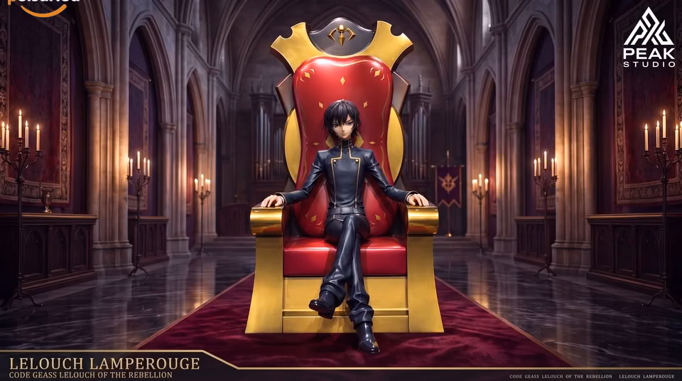 Оригінальна аніме фігурка «1/6 Scale Lelouch Lamperouge-Code Geass: Lelouch of the Rebellion-Peak Studio», фото 6
