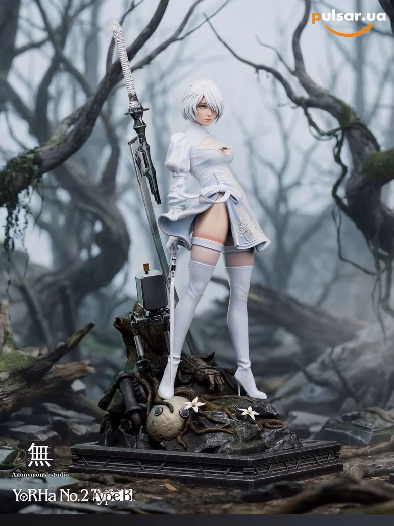 Оригінальна аніме фігурка «1/6 and 1/4 Scale NieR 2B-NieR:Automata-Anonymous Studio», фото 3