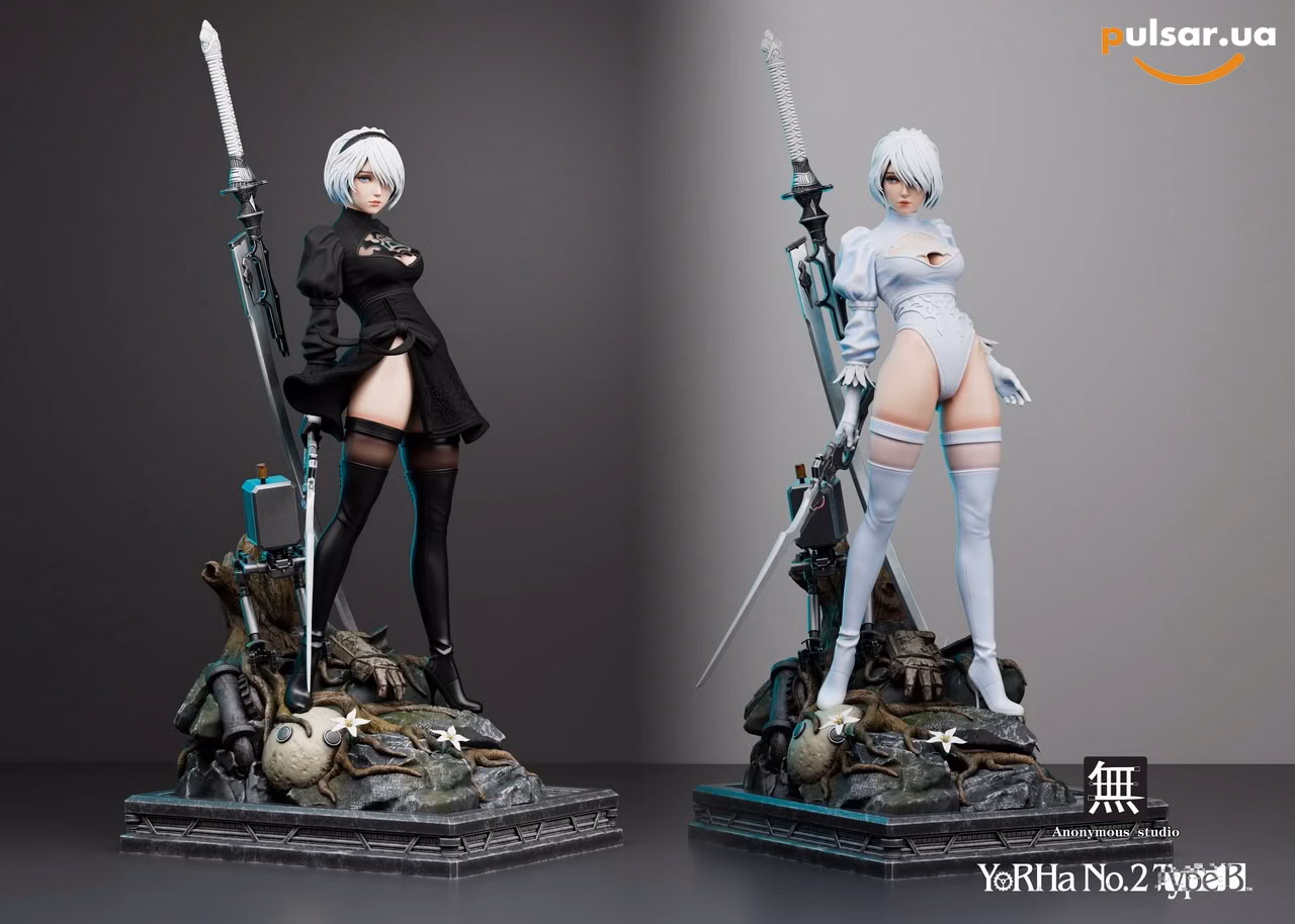 Оригінальна аніме фігурка «1/6 and 1/4 Scale NieR 2B-NieR:Automata-Anonymous Studio», фото 2